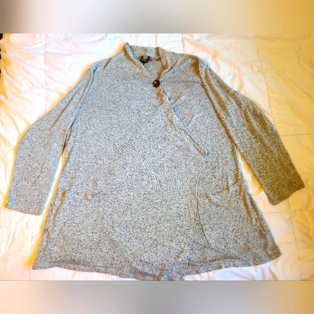 Bobeau Button Wrap Cardigan